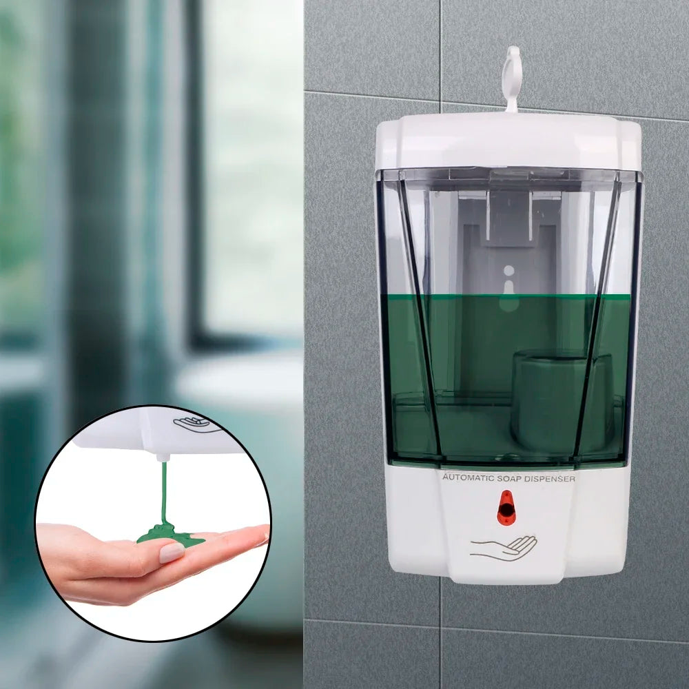700ml Wall-Mounted Automatic Liquid Soap Dispenser For Kitchen Bathroom Touch-free Lotion Pump Touchless IR Sensor