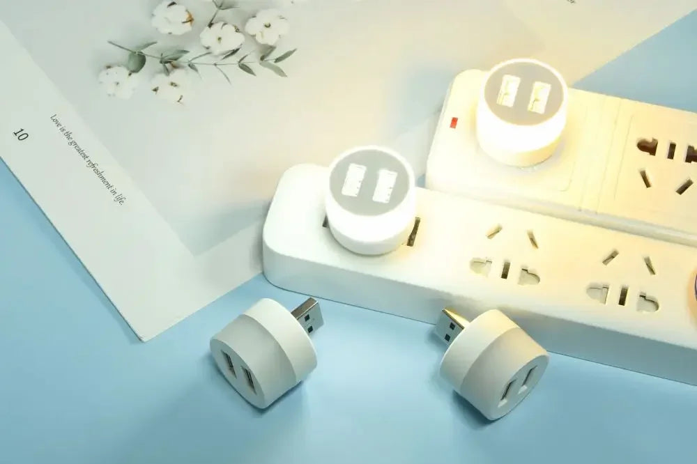 LED USB Book Lamp USB Light Eye Protection Reading Light Computer Reading Lamp Mobile Power Charging Book Lamps Mini Night Light
