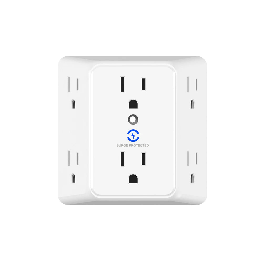 Surge Protector,Wall Plug ,Power Outlet Multi-Purpose Socket with Standard Grounding US Standard Power Extension，2USB,1Type-C