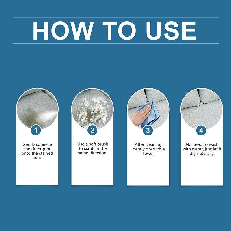 Fabric Sofa Dry Cleaning Foam Multi-function Detergent Carpet Curtain Clothes Mattress Decontamination Without Water Detergent