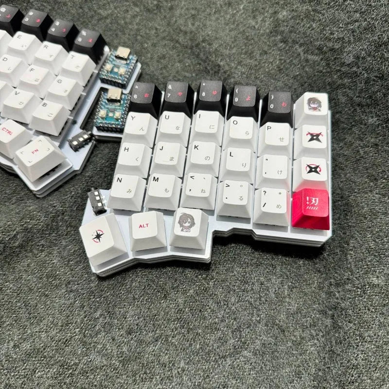Silakka54 Split Keyboard Kit Wired Hot Swap Support VIAL Split Ergonomic Keyboard RP2040zero Customized PC Gamer Accessories