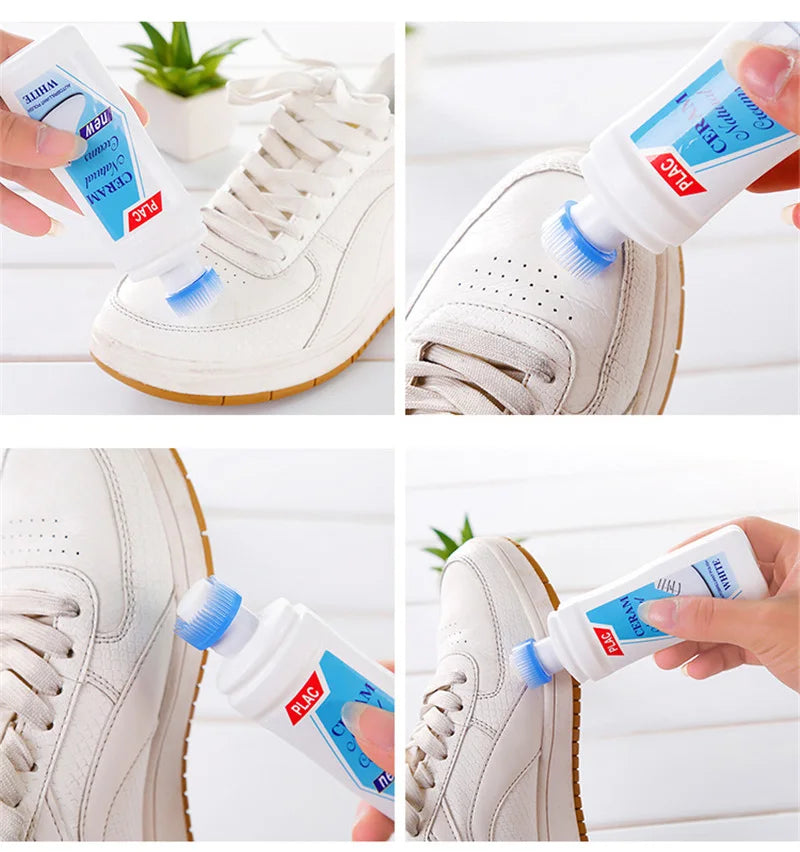 iawesome White Shoes Cleaner Polish Cleaning Tool For Casual Leather Shoe Sneakers Shoe Brushes Spong Supplies Magic Refreshed