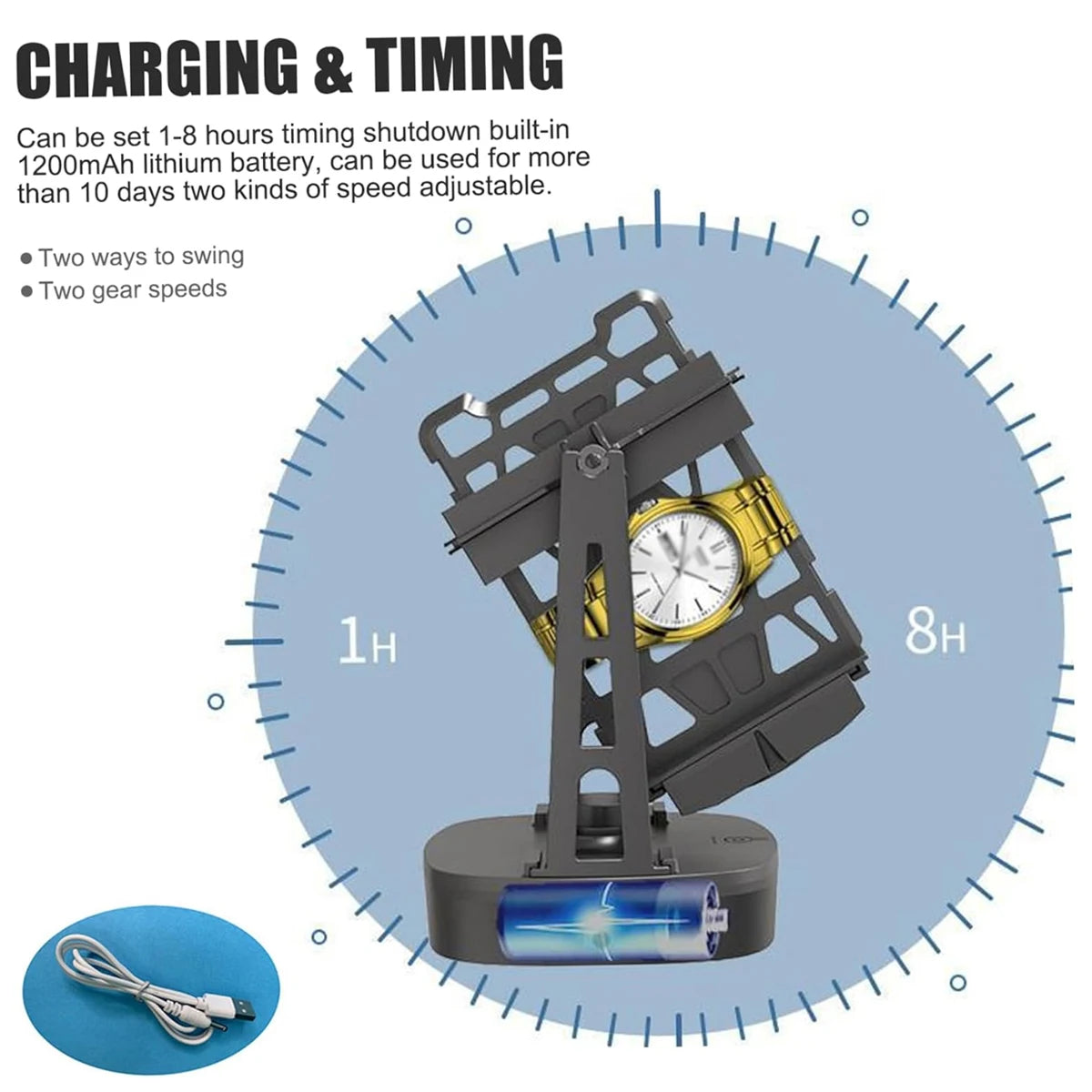Automatic Watch Winder Self-Winding Device Watches Mechanical Rotomat Wind-Up Small Watch Shaker Mechanical Watch Winding Device