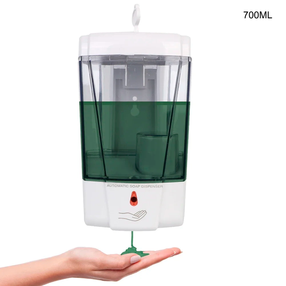 700ml Wall-Mounted Automatic Liquid Soap Dispenser For Kitchen Bathroom Touch-free Lotion Pump Touchless IR Sensor