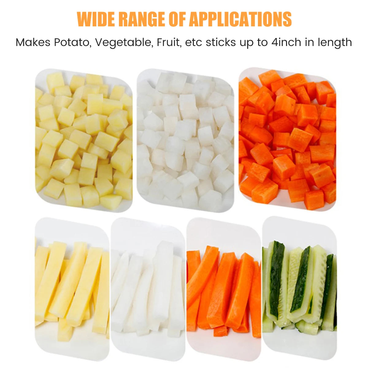Cutting Potato Machine Potato Slicer Manual French Fry Cutter Multifunct Chipper Tool for Cucumber Fruits Vegetable Slicer Dicer