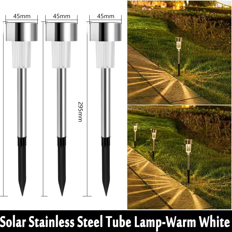 Solar Outdoor Lights Garden Lamp Solar Powered Waterproof Landscape Path Outdoor for Yard Backyard Lawn Patio Decorative Plant