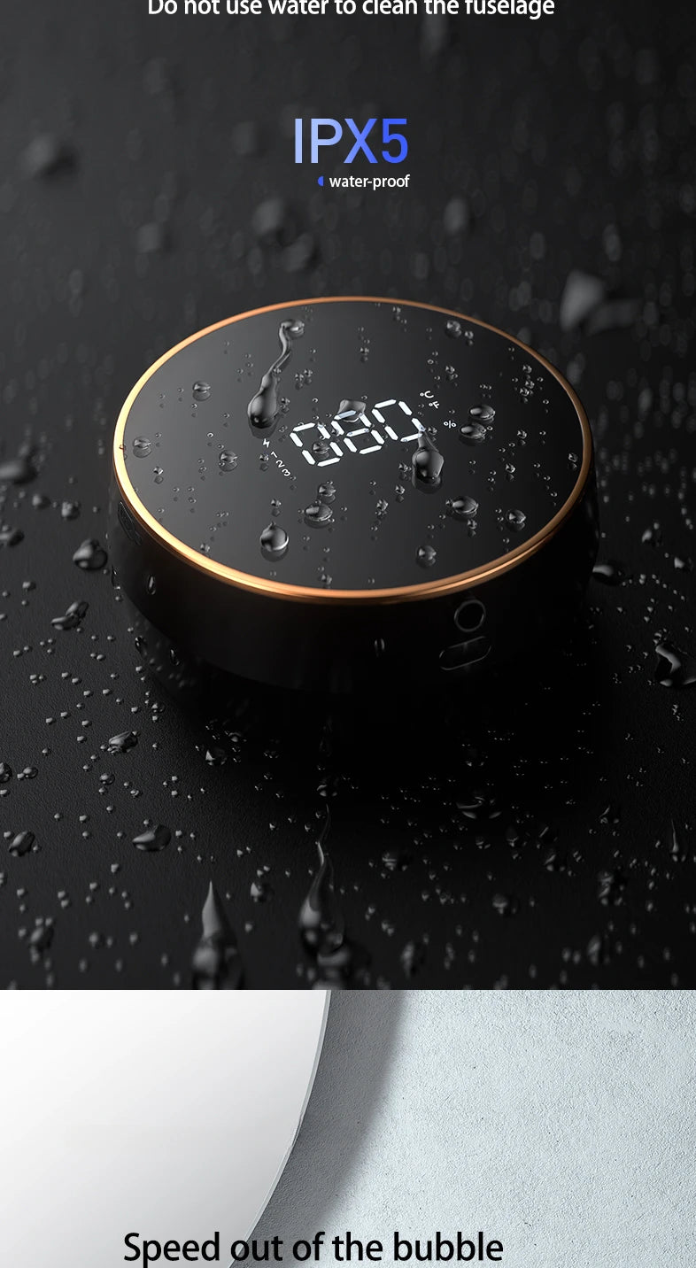 Touchless Automatic Sensor Soap Dispenser Foam Type-C Charging Smart Induction Hand Washer with Temperature Digital Display