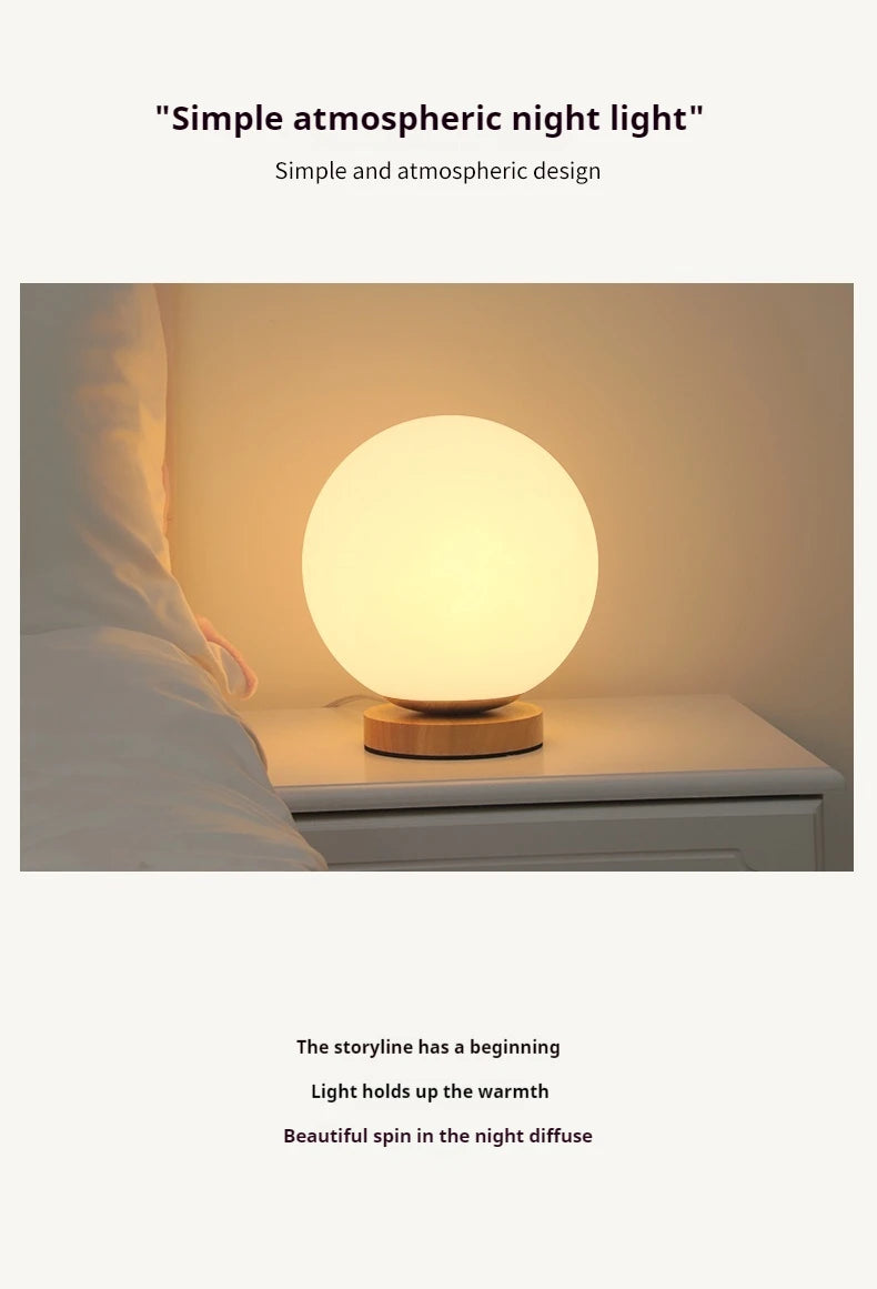 RGB Color Changing LED Night Light USB Rechargeable LED Table Lamp Bedside Lamp for Home Office Bedroom Living Room Light