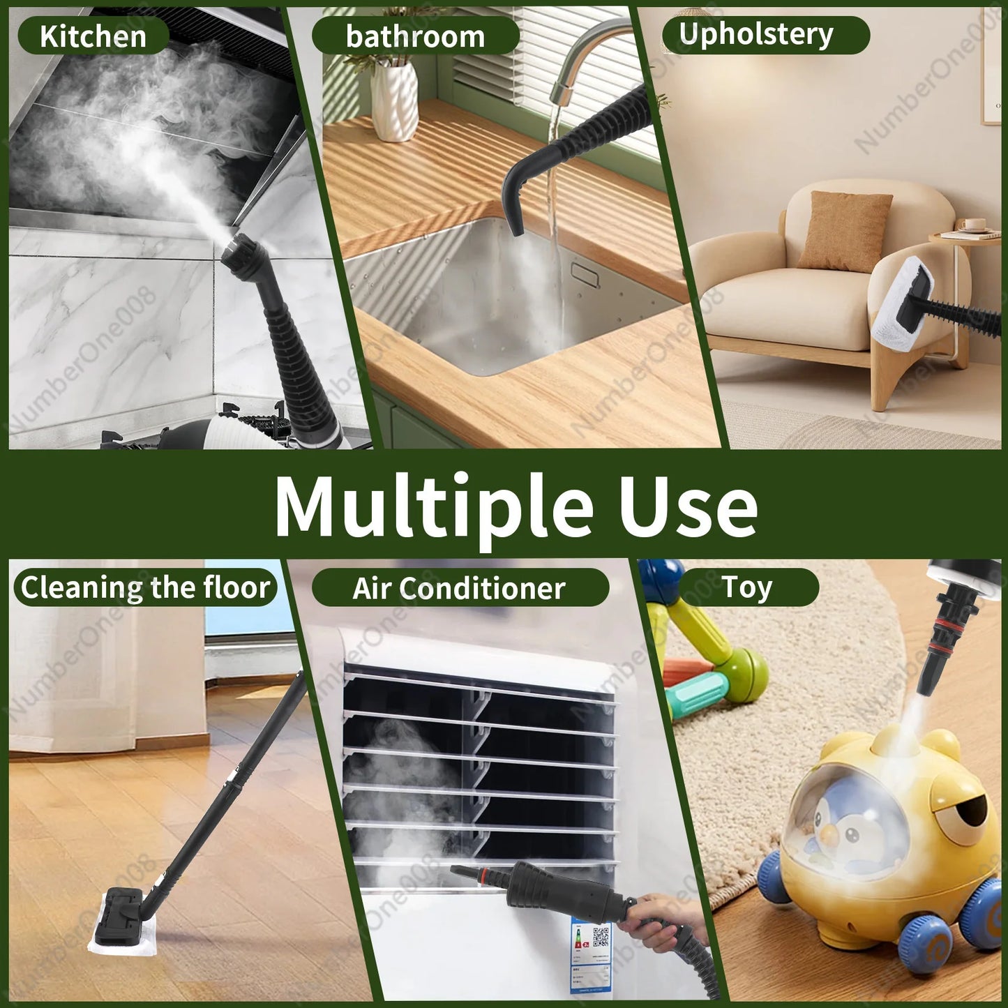 Multi-Purpose High-Pressure Steam Cleaner Machine for Kitchen, Air Conditioner, Floor Cleaning with Sanitizing Function