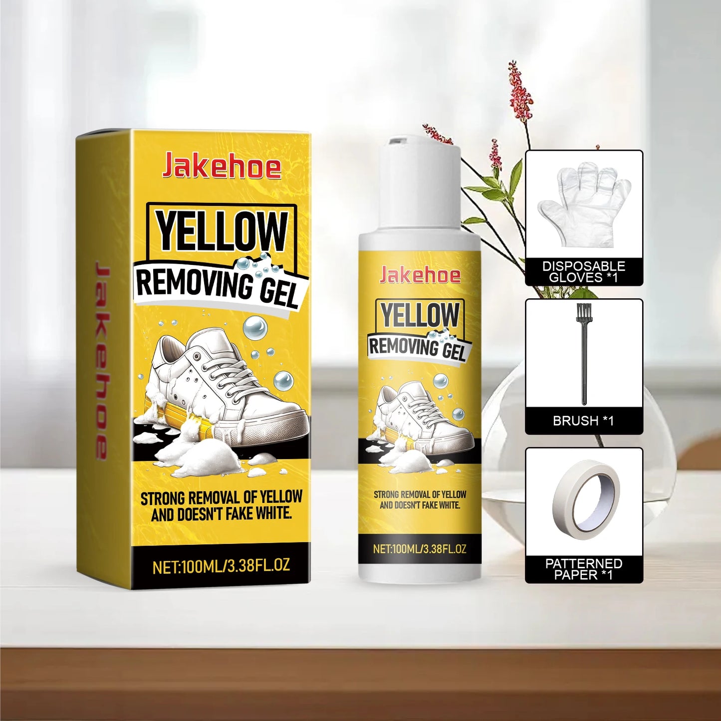 White Shoes Cleaner Stains Dirt Remover Shoe Whitening Cleaning Sneaker Remove Yellow Edge White Shoes Cleaning Gel Kit 100ml