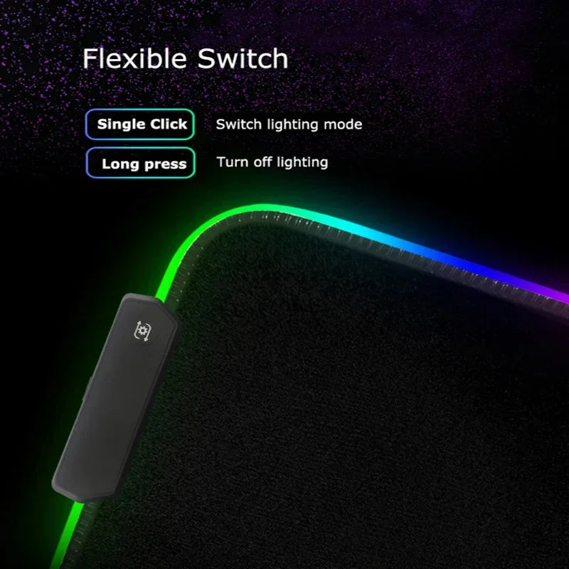 RGB PC Popular games Daves the Diver Mouse Pad XXL Computer esports Accessories Large Keyboard Laptop Table mat LED Gamer Gaming