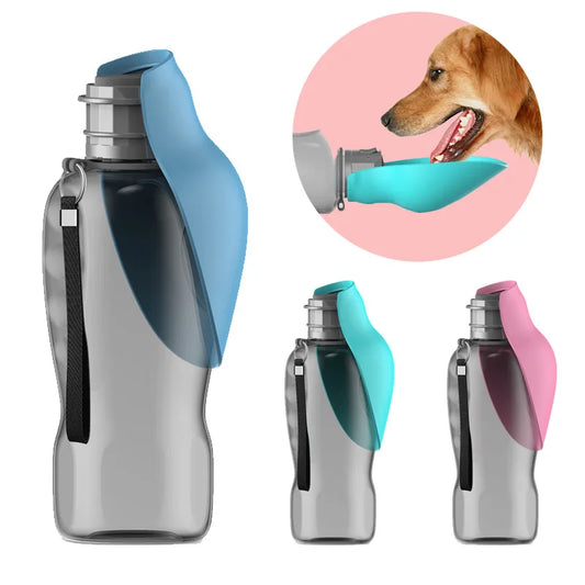 Pets go out with water bottles, dogs, outdoor portable water bottles, large capacity foldable cat water dispensers, cross-border