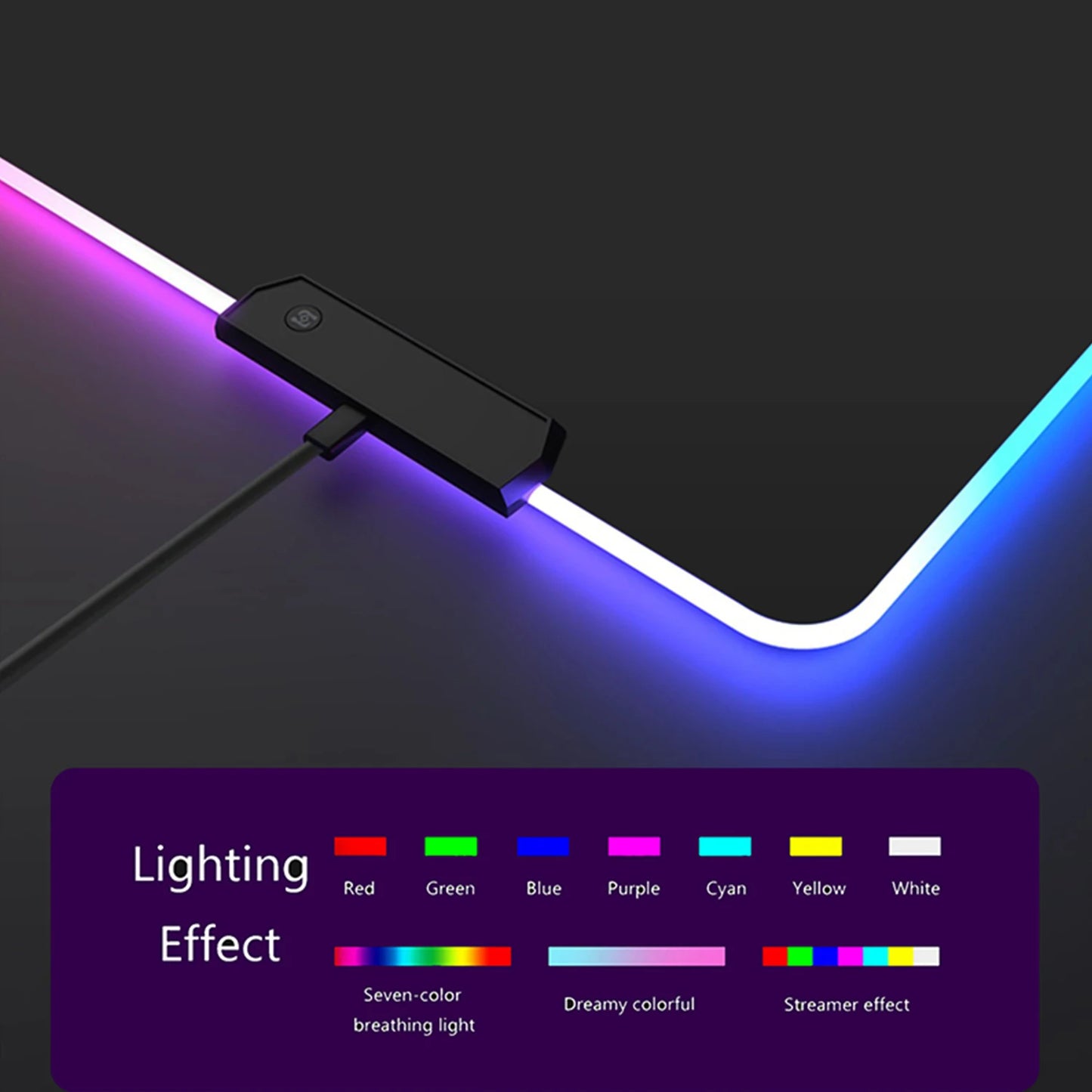 RGB Gaming Cyberpunks Mouse Pad XXL Computer Gamer Large Led Mousepad Ghost Head Desktop Decoration WOW Deskmat Wit Backlit