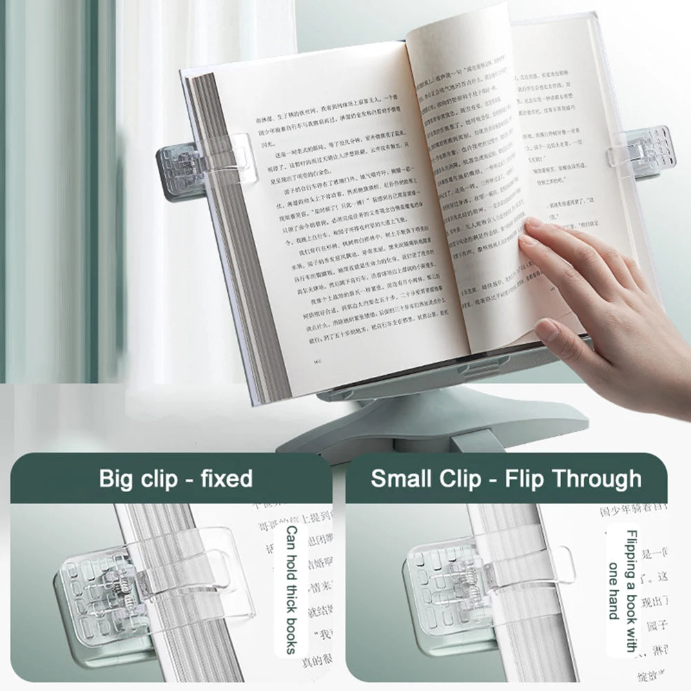 Reading Bookshelf Adjustable Rotatable Lifting Landing Reading Portable Book Support Multifunctional Document Shelf for Home