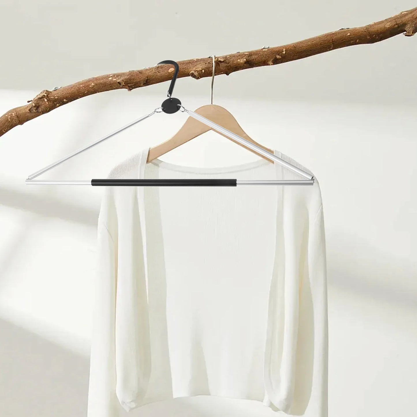Foldable Hangers for Portable Clothes Clothing Compact Folding Collapsible