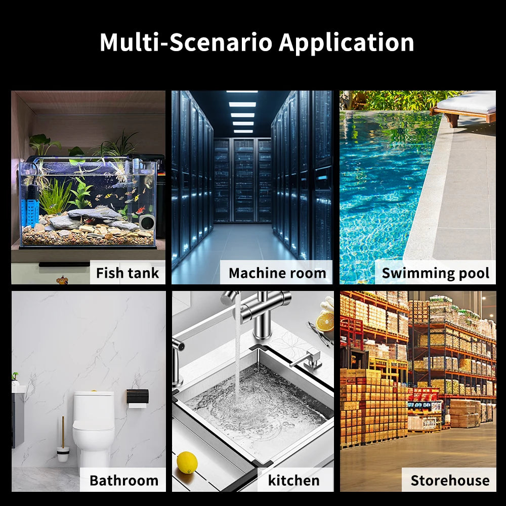 Smart Water Leakage Sensor Detector Wireless ZigBee3.0 Leak Detector with Siren Alarm 85dB For Basement Kitchen Home Security