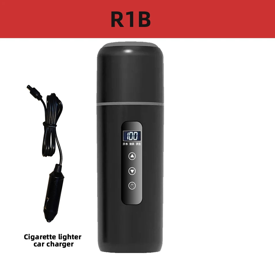 Car Electric Heating Cup 12V/24V Automobile Universal Touch Screen Temperature Regulating Portable Heating Cup