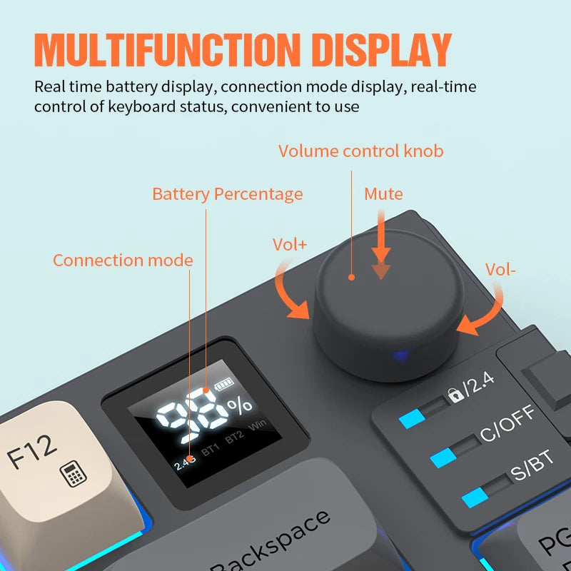 XUNFOX K920Wireless dual-mode Bluetooth keyboard and mouse set game office laptop universal keyboard and mouse