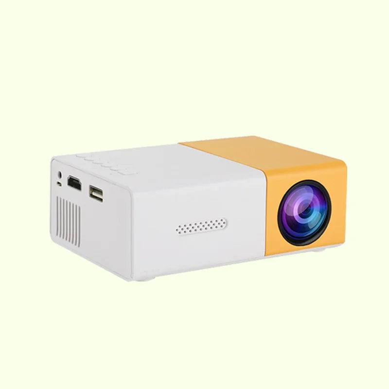Mini projetor LED portátil, YG300, compatível com HDMI, USB, TF, áudio, casa, leitor multimídia, inteligente, portátil, viagem,