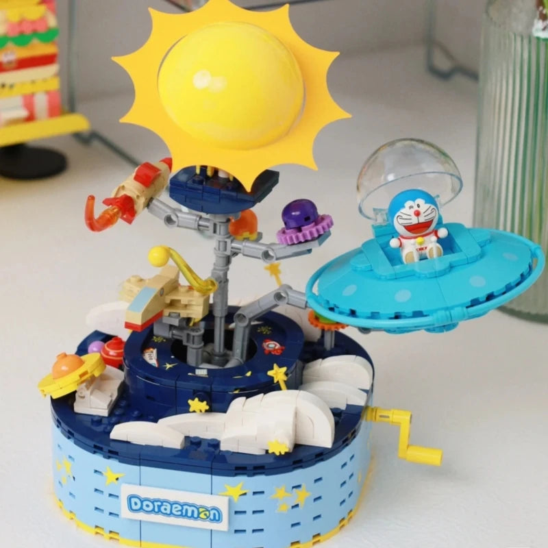 Keeppley Building Blocks Animation Doraemon Nobita's Room Cement Bottom Model Ornaments Puzzle Splicing Toy Collection Gift