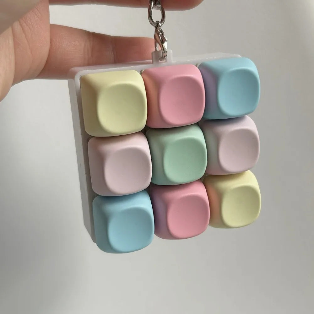 Relaxing 4/9 Keys Finger Keyboard Keycap Key Button Decompression Toy Stress Relief Gadget Pinch Toy Adult