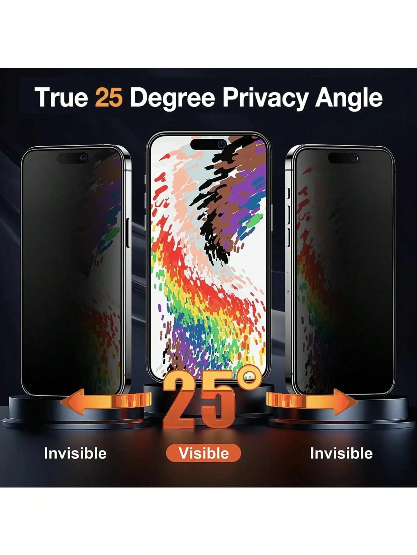 3 Pcs Matte Anti-Peeping Tempered Glass Screen Protector Compatible With IPhone 17 Pro Max/17 Pro/17 Air/17/16 Pro Max/16 Pro/16