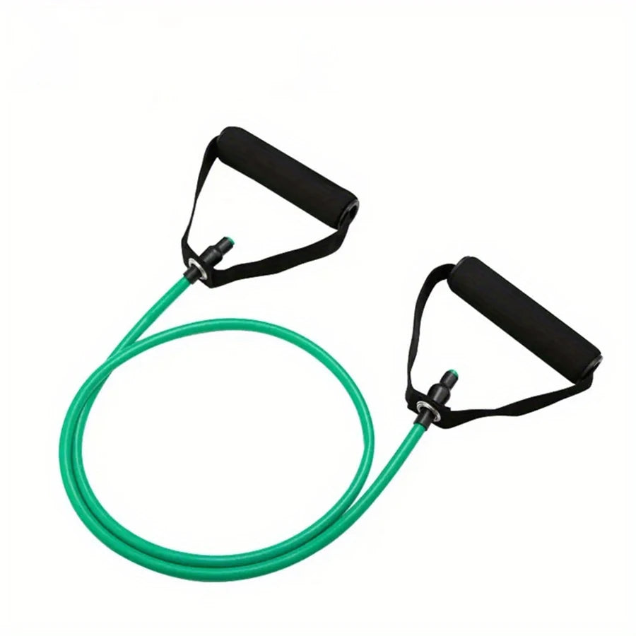 Premium Fitness Resistance Band Set With Handles, Ideal for Home Workouts and Strength Training—Yoga Fitness Equipment.