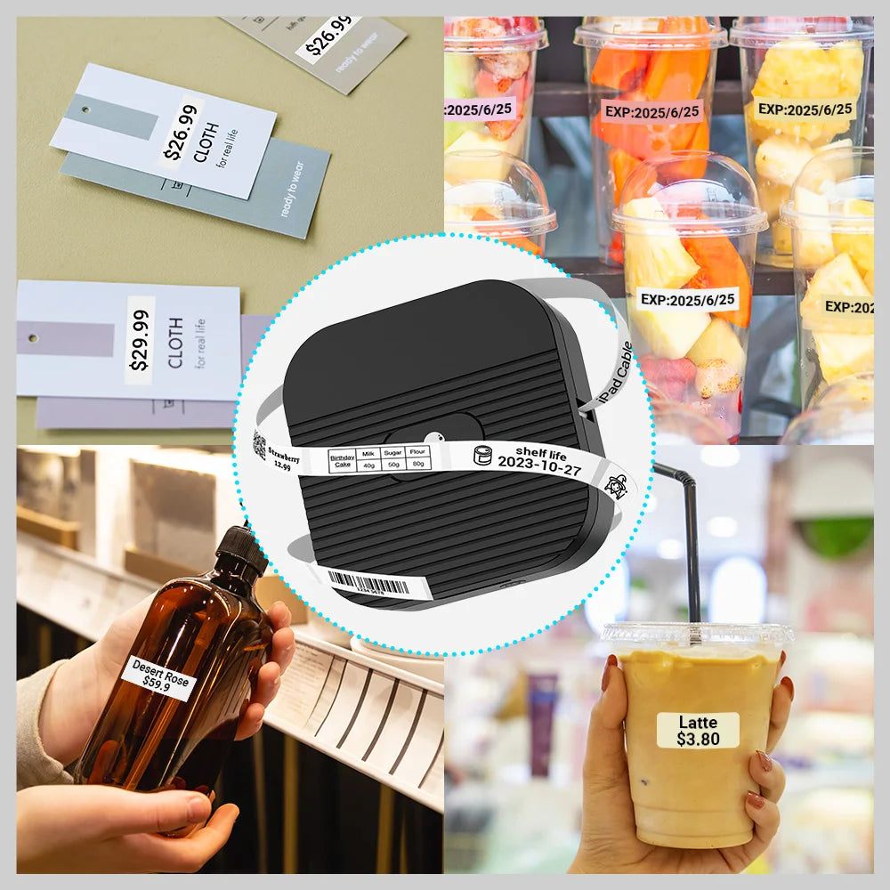 Mini Printer Phomemo Q31 Label Maker Wireless Bluetooth Printer 6-15mm Portable Thermal Printer DIY Creative Label Sticker