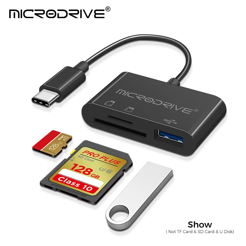 6 in 1 Card Reader USB3.0 to Type C Micro USB Universal OTG Adapter Multifunctional adapter SD TF High-speed transmission
