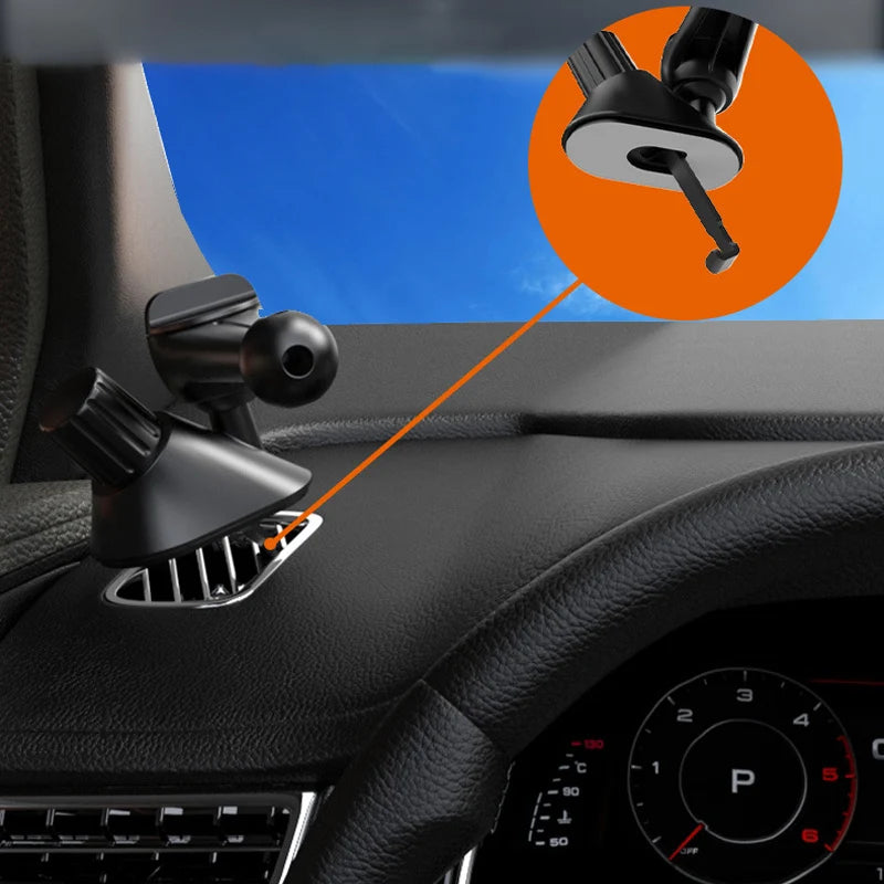 Universal 17mm Ball Head for Car Air Vent Clip Phone Mount 360 Degree Rotable Car Air Outlet Phone Holder Base Accessories