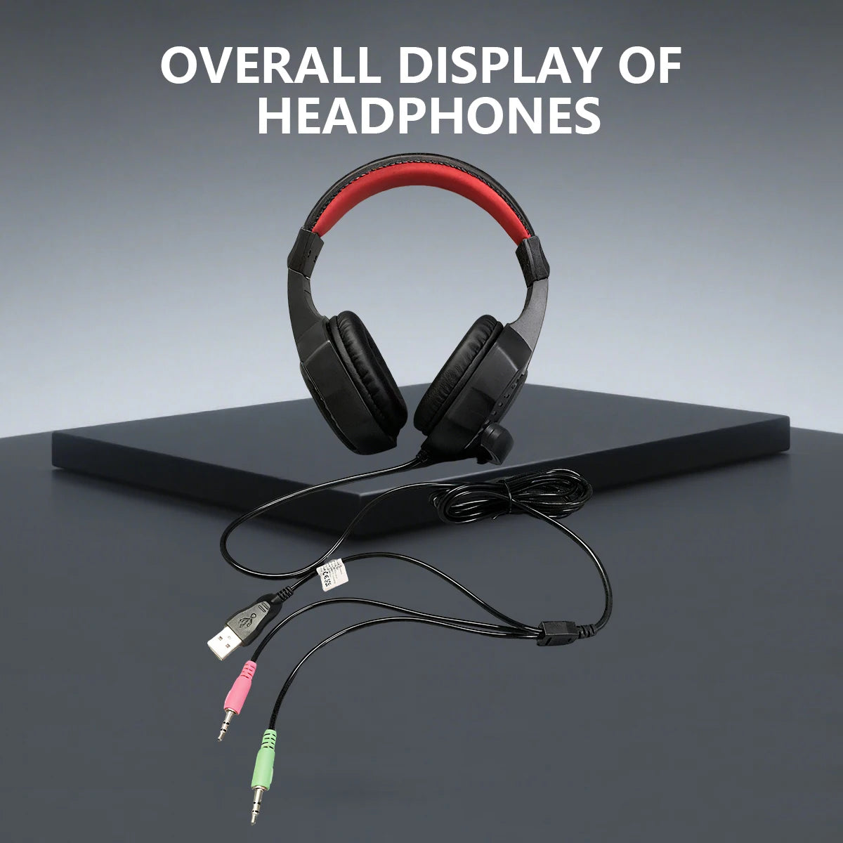 Immersive Battle，Dominate in All Aspects！This wired over-ear gaming headset，It's a top-rated tool for gamers。RGBCool Seven-Color