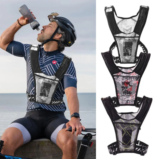 Outdoor Running Backpack Reflective Ultra-light Breathable Vest Trail Running Mobile Phone Backpack Fitness Running Accessories