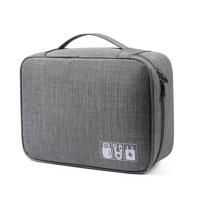 Electronics Organizer Travel Cable Organizer Bag for Electronics Accessories, Portable Tech Carring Large Storage Case