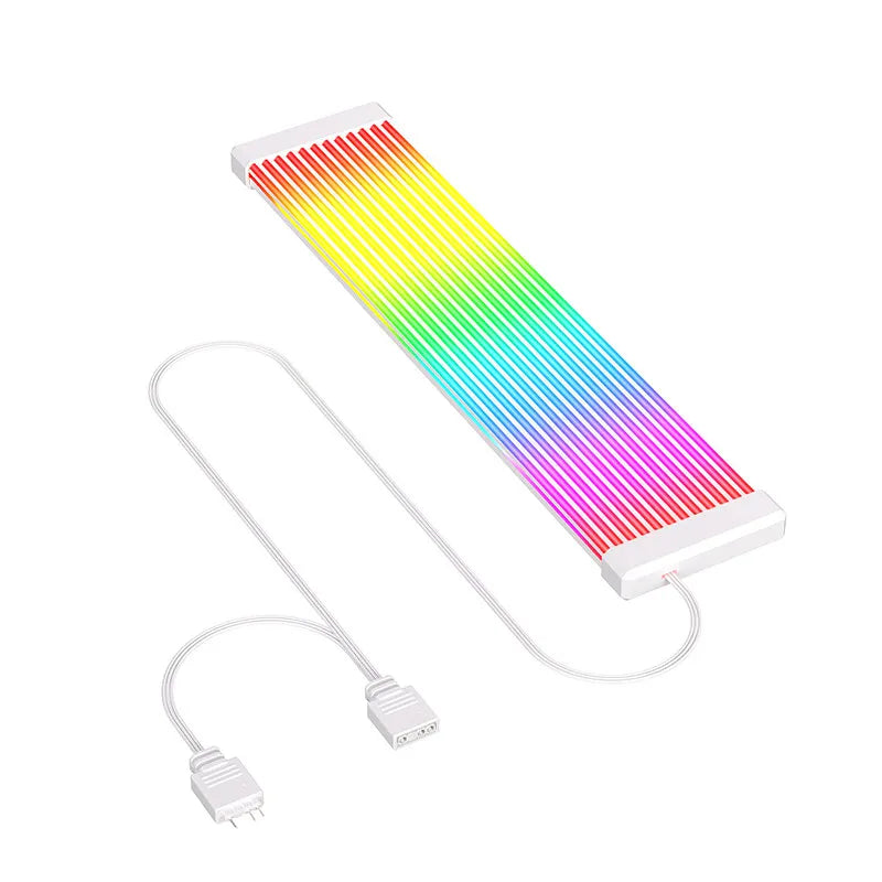 Zezzio ARGB Light Strip Neon Line PC Case Decoration 8Pin Graphics Card 24Pin Motherboard Luminous DIY RGB Computer Lamp Strip