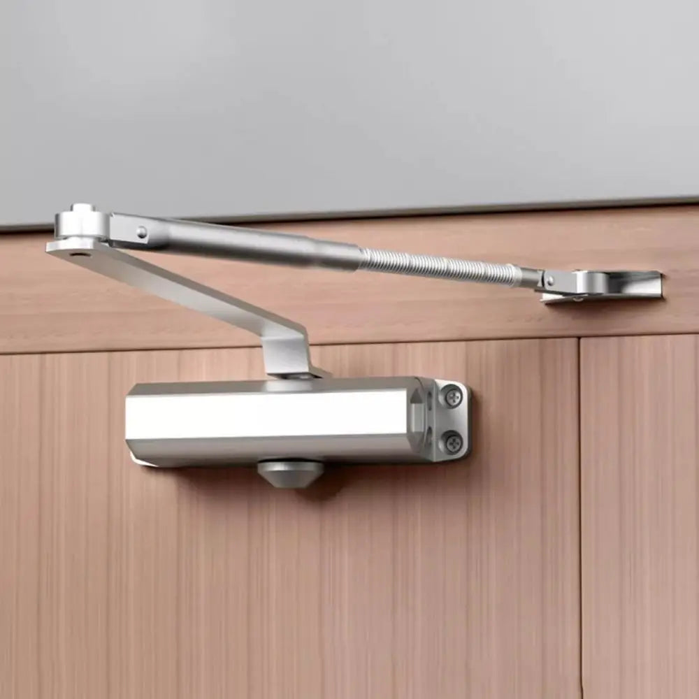 25-85KG Automatic Door Closer Mute Soft Closing Adjustable Speed Hydraulic Buffer Aluminum Alloy Protective Door
