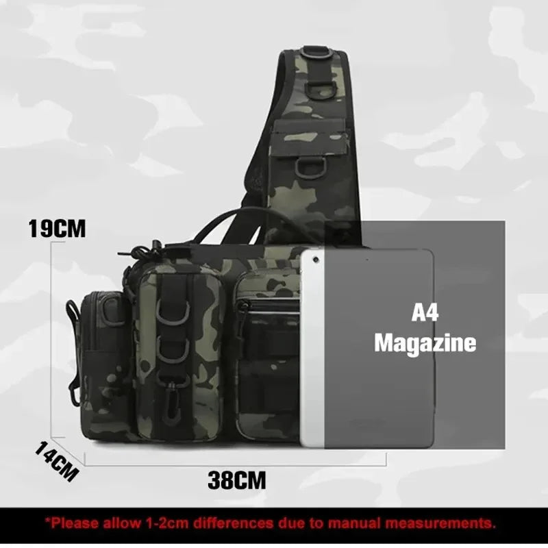 Lure Bag Waist Bag Single Shoulder Bag Crossbody Bag Fishing Rod Bag Bait Box Fishing Gear Bag New Large Capacity