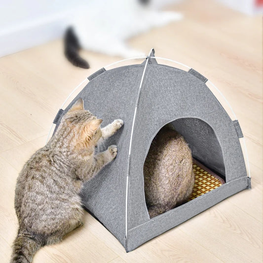 Winter Cat Tent High Quality Cat Bed Foldable Pet Bed Waterproof Cat Camping Bed Portable Bed