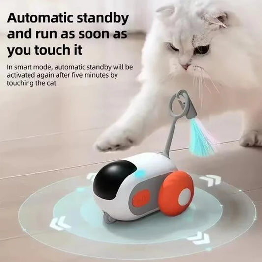 Pet Gravity Smart Run-about Car; Automatic Cat Toy Ball; Pet Electric Remote Control Car; Electric Cat Teaser Car.