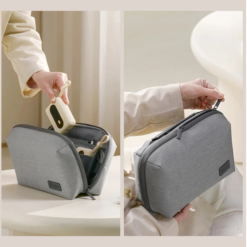 Electronics Organizer Travel Case, Water Resistant Travel Bag Cable Organizer for Essentials, Tech Pouch Accessories Storage