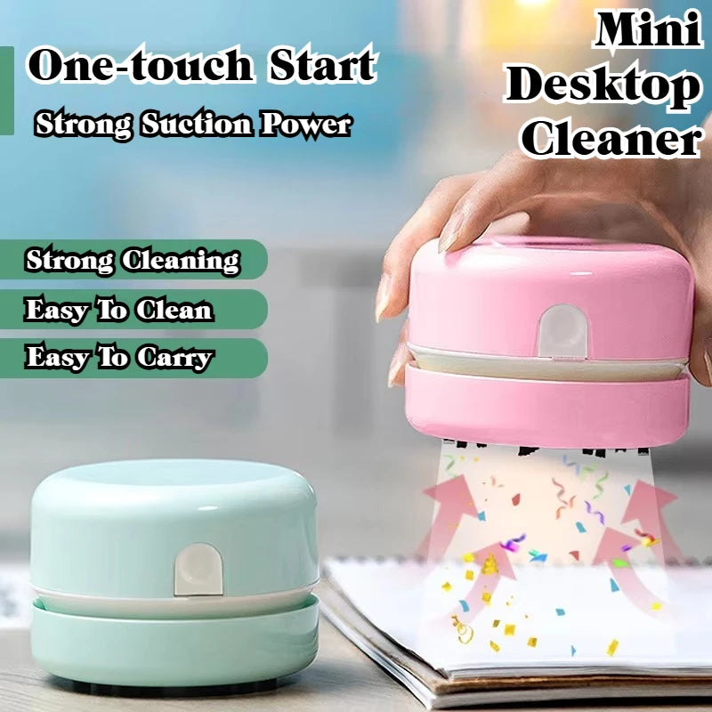 Silent Mini Portable Desktop Vacuum Cleaner – Ideal for Office & Study Desk Cleaning, Exquisite Gift for Home & Office