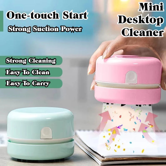 Silent Mini Portable Desktop Vacuum Cleaner – Ideal for Office & Study Desk Cleaning, Exquisite Gift for Home & Office