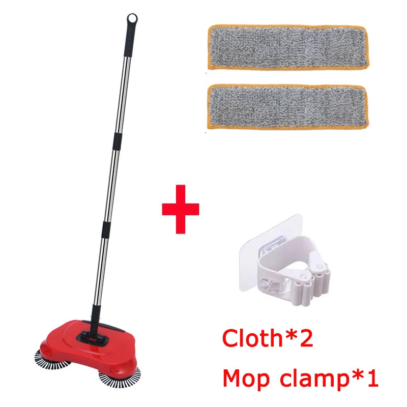 Lazy Sweeper Multifunctional Household Hand Push Vacuum Cleaner Without Dead Corners Broom Dustpan Combination Mop Household