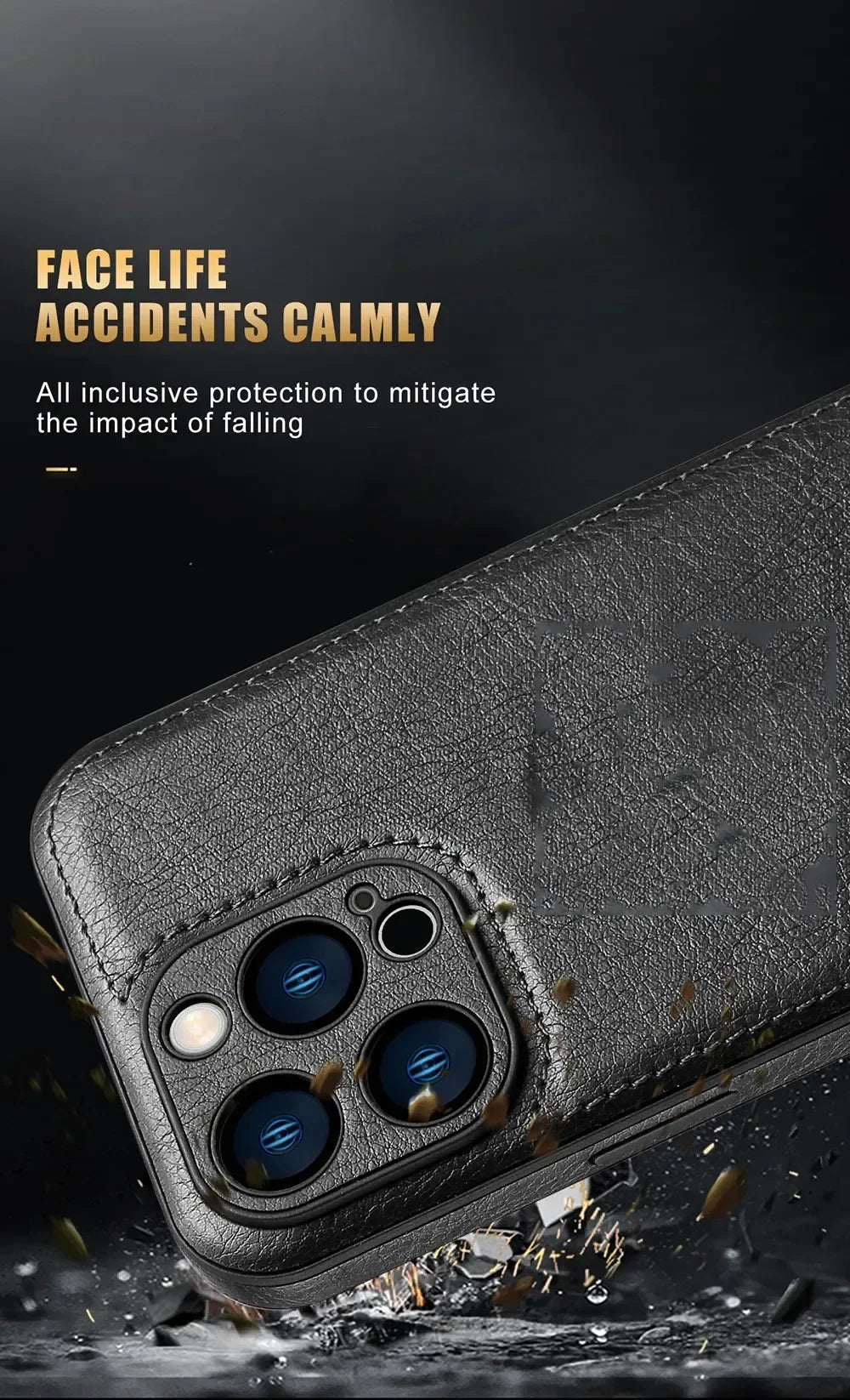 Ultra Thin Leather Case for iPhone 17 Pro Max 16 16e 15 14 13 12 11 XR 17Pro Lens Protection iPhone17 Phone Cover Coque