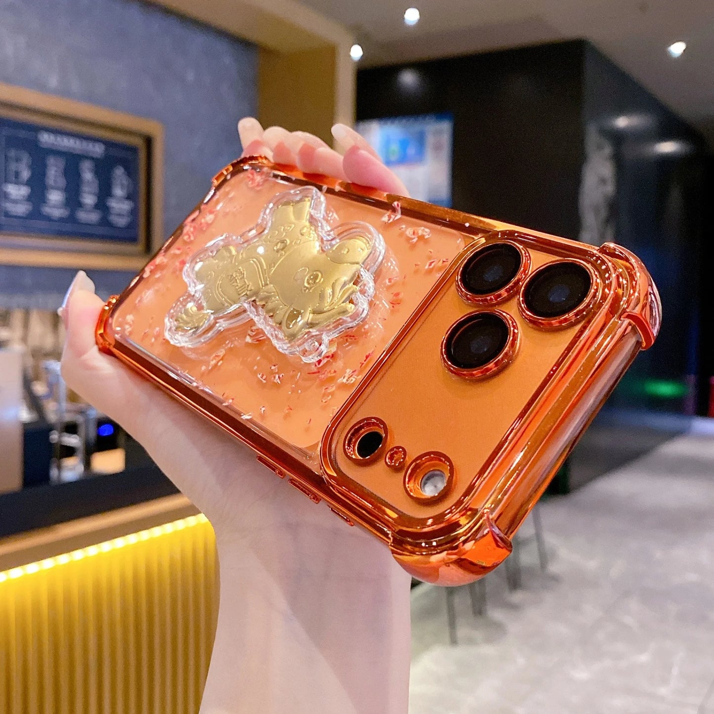 The latest phone case  2025 for iPhone 17/16/15 14Pro Max creative wealth design luxurious ultra-thin shock-absorbing silicone