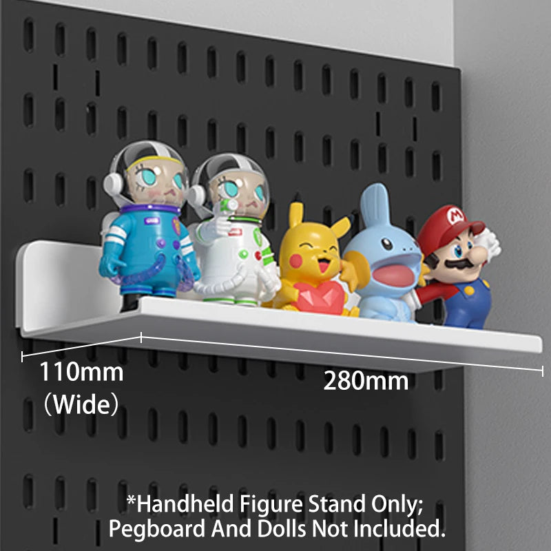 Office Desktop Storage Pegboard: Height-Adjustable Vertical Storage Rack (For Stationery Storage And Decorative Figurine Display
