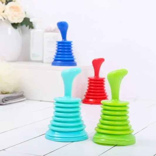 Kitchen Sink Dredge Toilet Squeeze Drainage Cleaner Leather Suction Toilet Suction Bathroom Sewer Anti-clogging Tool