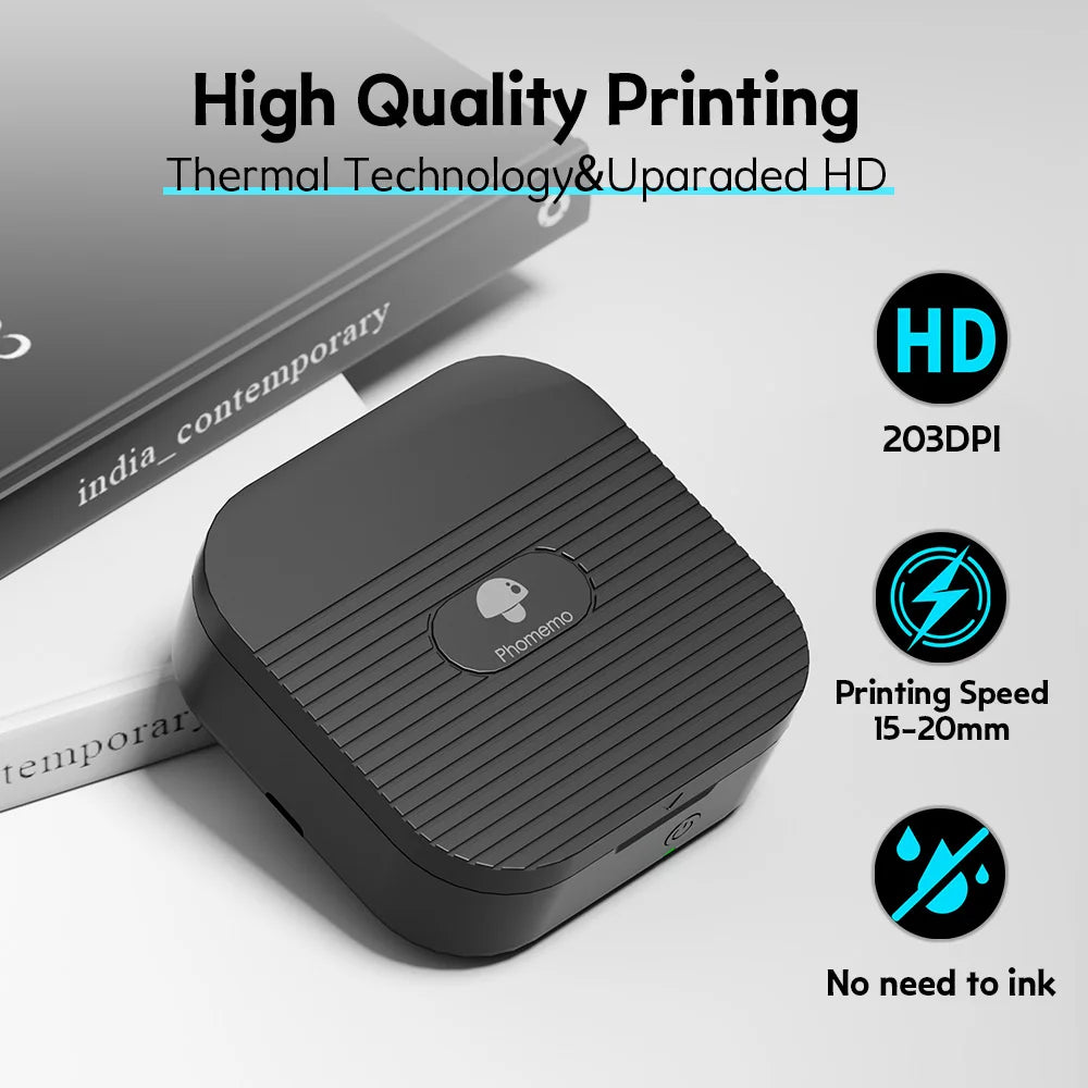 Mini Printer Phomemo Q31 Label Maker Wireless Bluetooth Printer 6-15mm Portable Thermal Printer DIY Creative Label Sticker