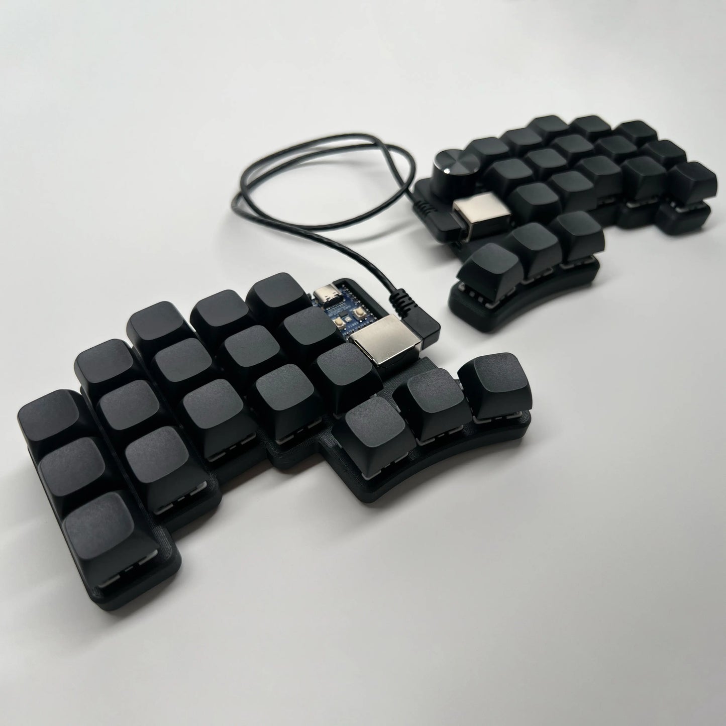 Cheapino V2 Split Keyboard - MX Silent Switches Wired QMK Firmware Vial Ergonomic Mechanical Keyboard Pre-soldered DIY Kit