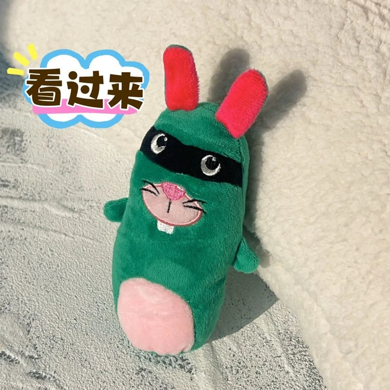 20CM Cute And Super Adorable Parody Raabbit Plush Toy With Big Front Teeth Thief Rabbit Doll Children's Festival Gift