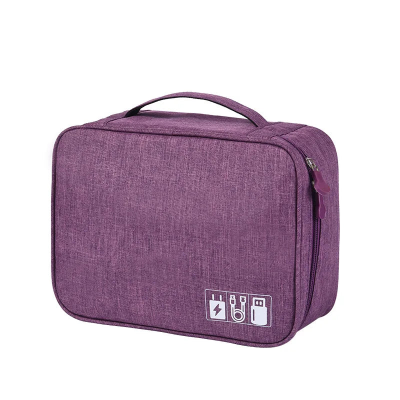 Electronics Organizer Travel Cable Organizer Bag for Electronics Accessories, Portable Tech Carring Large Storage Case for Charg